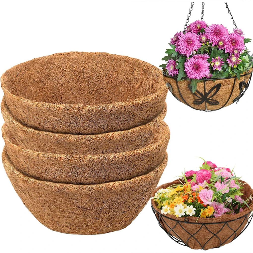 2pcs set Garden Coco Coir Liner Transform Landscape Into Botanical Paradise Flowers Planter Liner