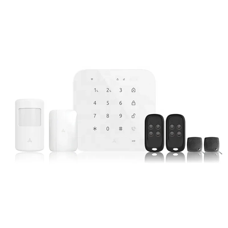 

wireless Alarm System self-monitoring mobile call office Touch Screen wifi gsm Smart Home Security System Home
