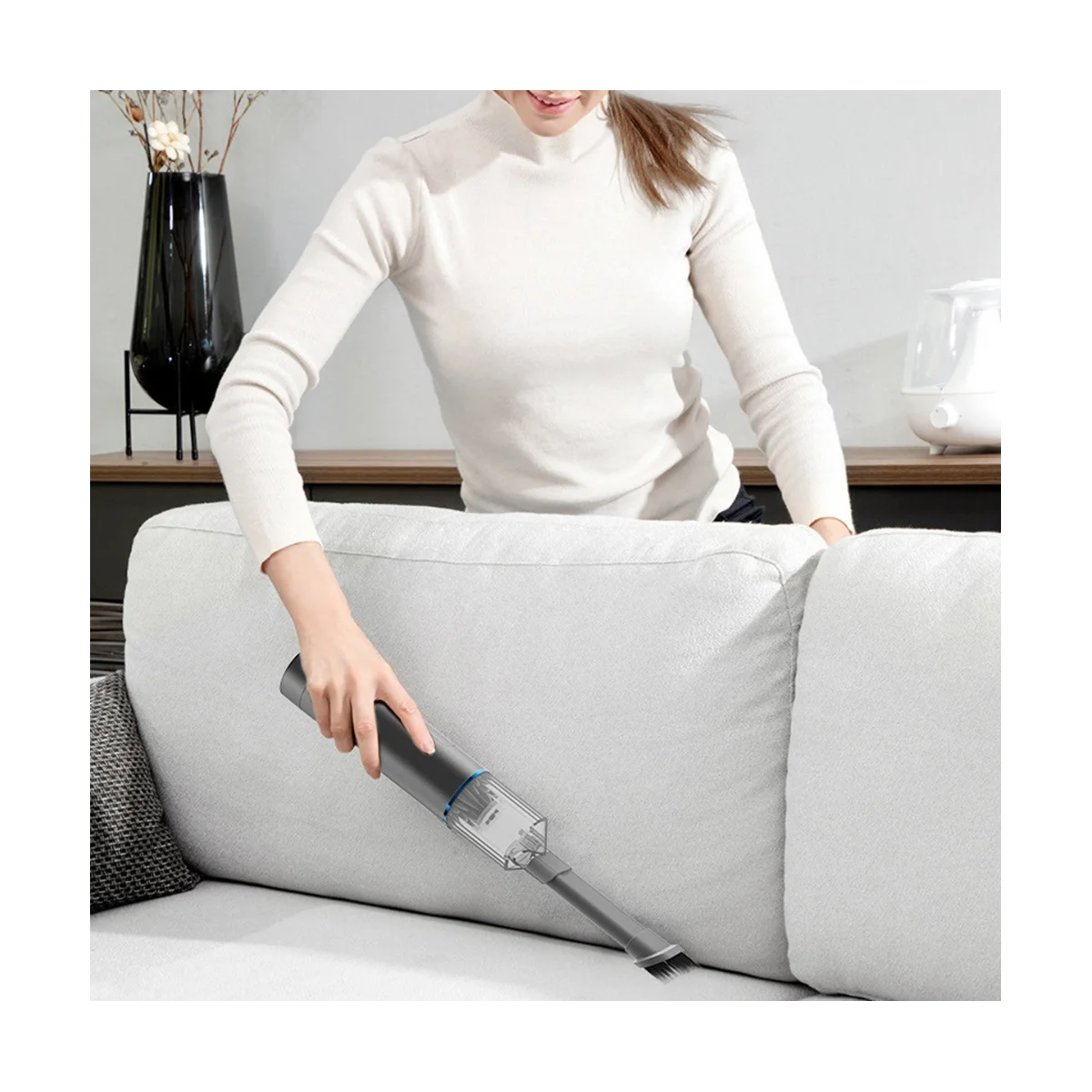 مكنسة كهربائية محمولة صغيرة محمولة للسيارة ، 2 في 1 ، تهب الغبار ، المنزل ، الماسك المزدوج الغبار ، 5300Pa