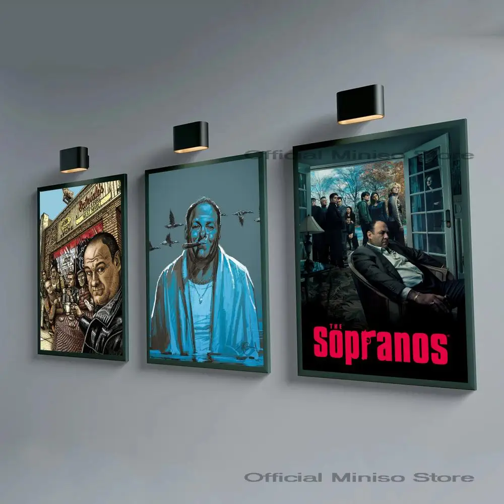 1pc Classic TV Show The S-Sopranos Family Poster Self-adhesive Art Waterproof Paper Sticker Coffee House Bar Room Wall Decor