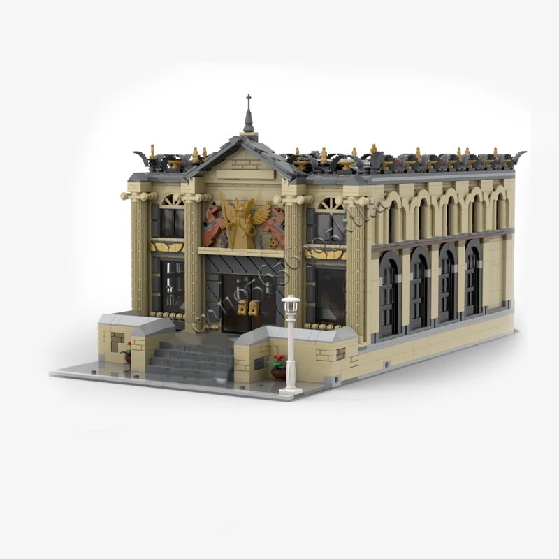 

NEW 4487PCS MOC City Hot Selling Street View Moc Concert Hall Model DIY Creative ideas Child Toy Assembly Puzzle birthday Gifts