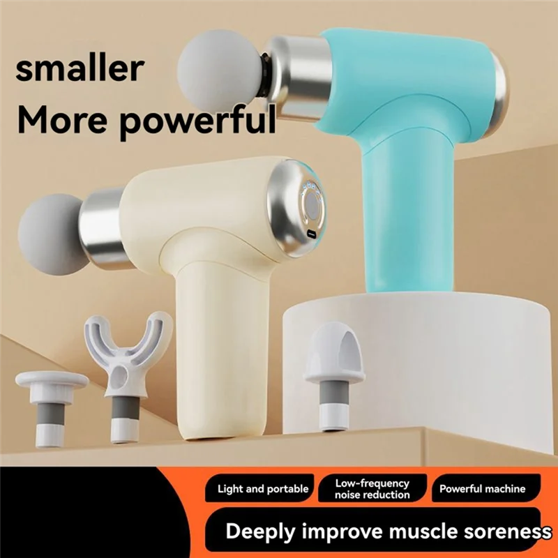 SANQ Mini Fascia Gun With Multiple Massage Heads Large Battery Capacity And Fast Charging Suitable For Travel Sports