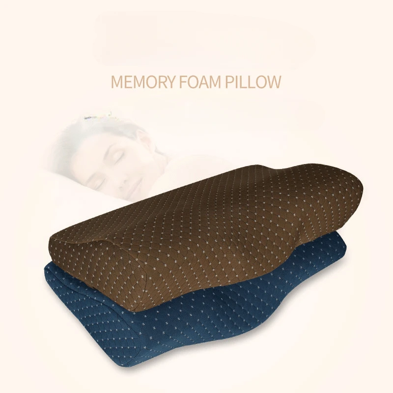 

Orthopedic Memory Foam Pillow 60x35cm Slow Rebound Soft Memory Slepping Pillows Butterfly Shaped Relax The Cervical For Adult