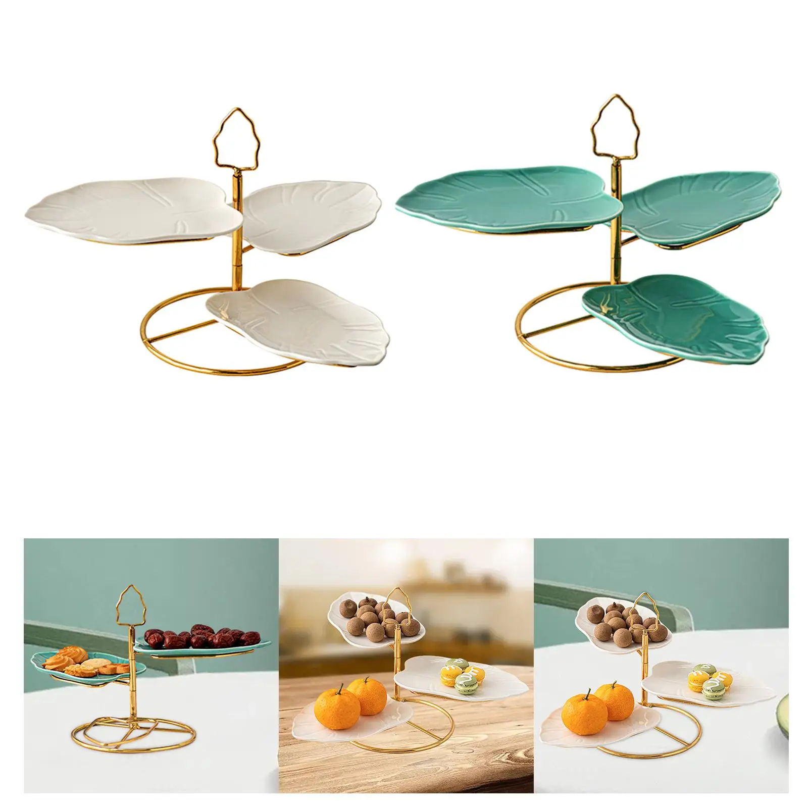 Cupcake Fruit Dessert Party Server Plates Stand Sweet Dessert Food Display Serving Tray Platters for Party Baby Shower Wedding