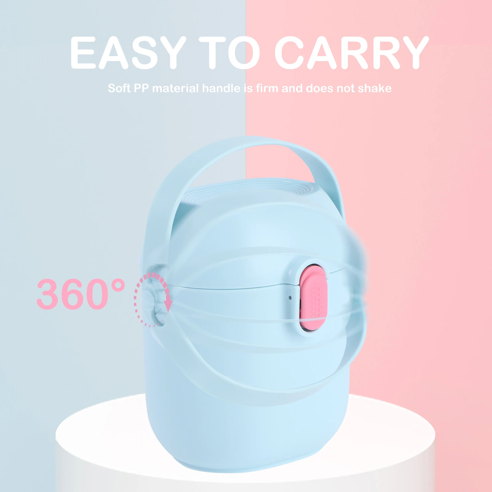 

1pc Baby Food Storage Box Portable Milk Powder Container With Scoop Large Capacity Sealing Box For Outdoor Travel Feeding