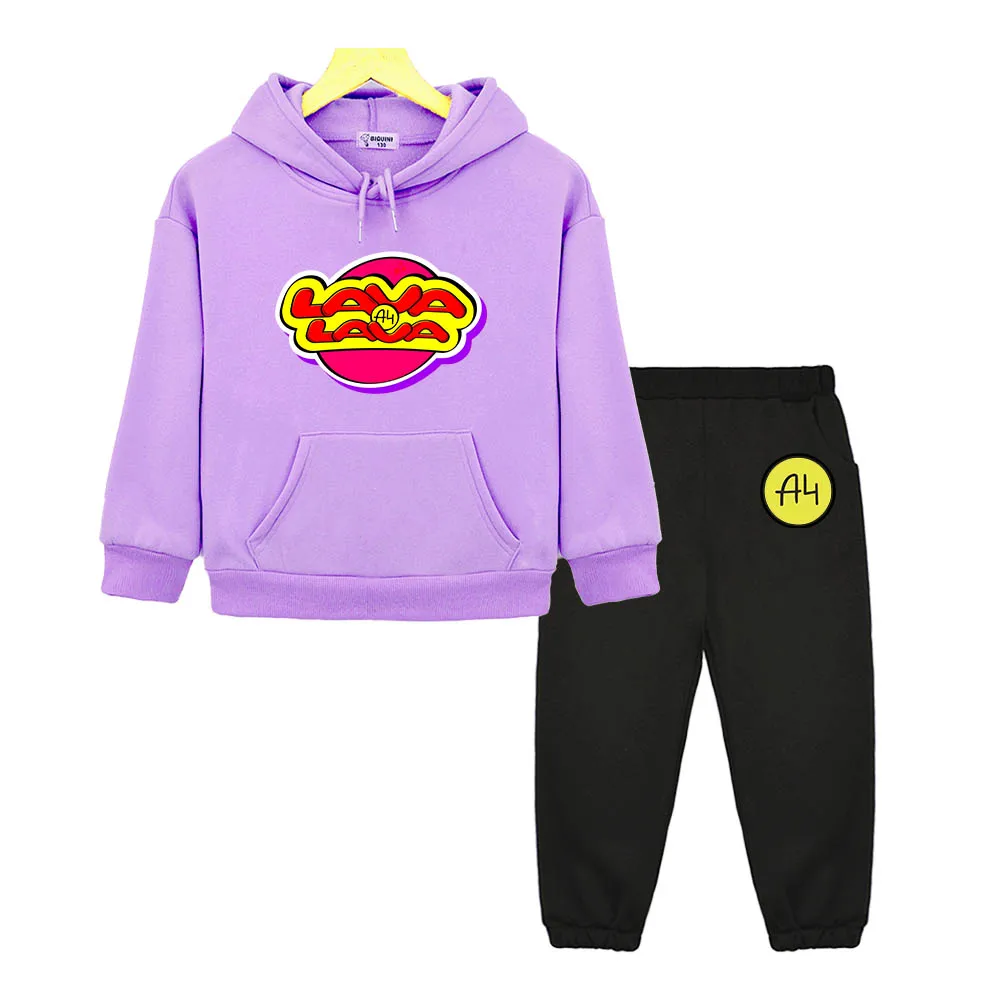 

Мерч А4 VladA4 Fashion Anime Hoodies and Pants Set Cute Manga Sweatshirts Kawaii Cartoon Boys/girls Clothes High Street Pullover