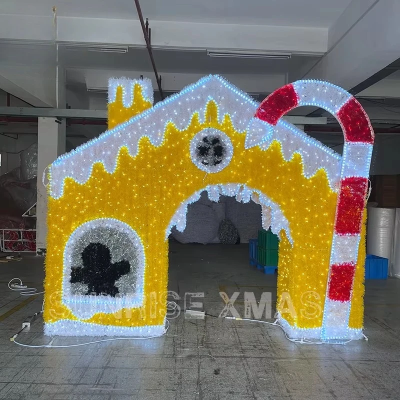 3d Large Outdoor Commercial Led Christmas House Outdoor Christmas Decoration