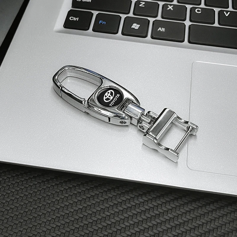 

Zinc Alloy Car Keychain Men Women Keyring Gift Auto Accessories For Toyota Hilux Camry Corolla C-hr Rav4 Yaris Ractis CHR Auris