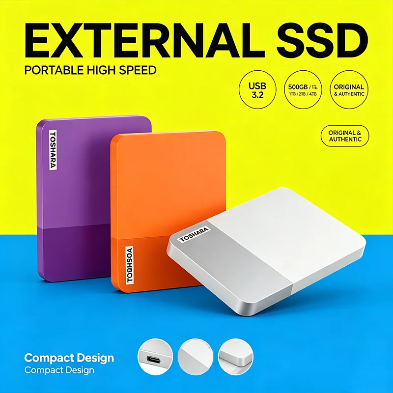 Portable Hard Drive Multi-Color Selection 4TB External High Speed Disk For Laptop Desktop Mac Android Phone Mobile Data Backup