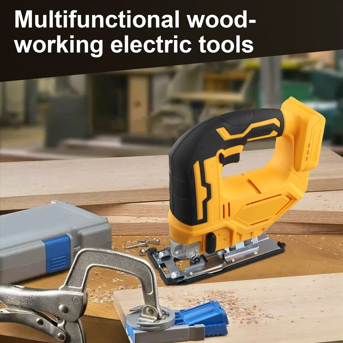 【TODAY-BUY】Cordless Jig Saw Electric Jigsaw 3 Gears Portable Multi-Function Woodworking Power Tools for 18V 20V Battery