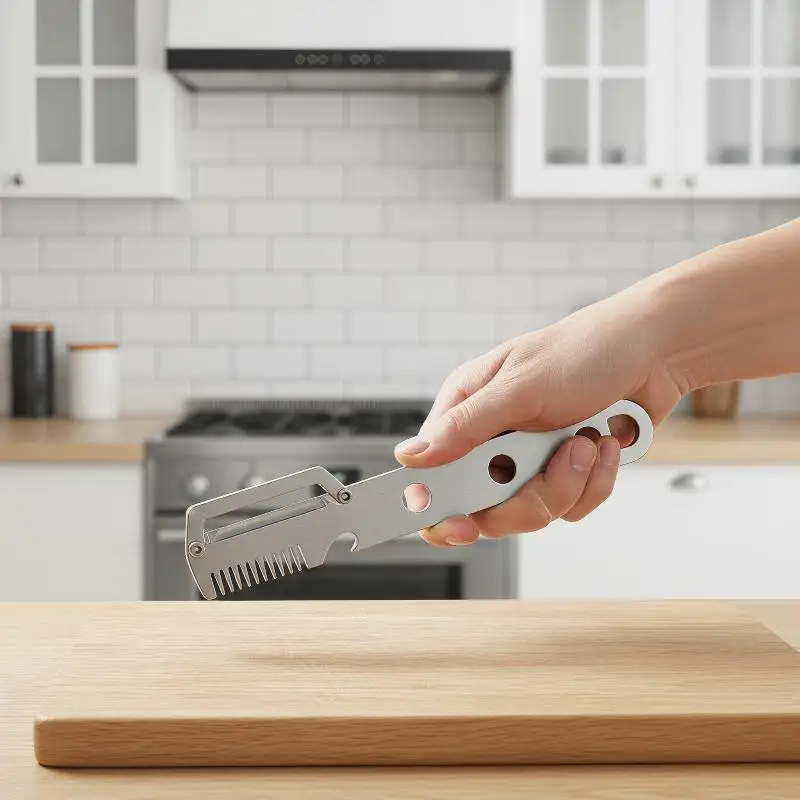 Stainless Steel Heavy Duty Vegetable Peeler Anti-Slip Design for Effortless Peeling in Kitchen