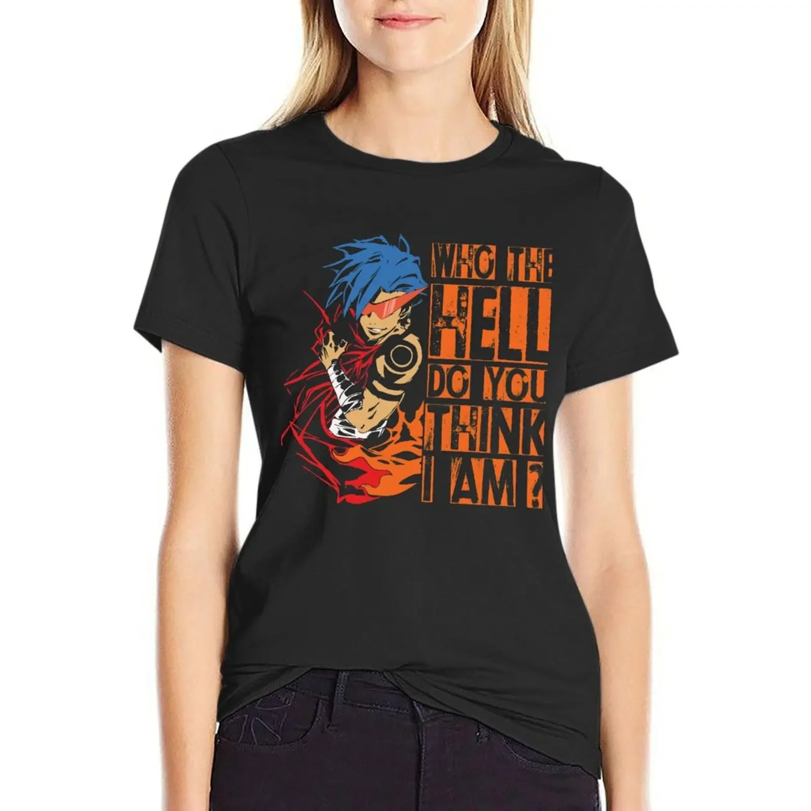 

Kamina - Who The Hell Do You Think I Am T-Shirt female quick-drying tops Women's summer blouses 2025
