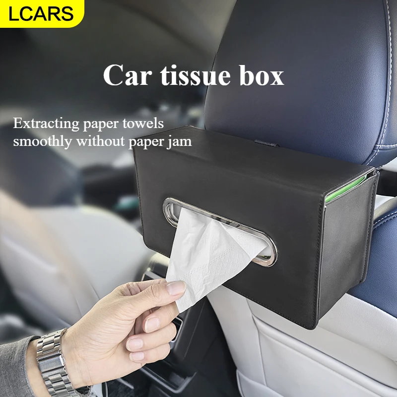 

Lcars-Universal Car Seatback Tissue Box, Foldable for Multiple Uses, Car Tissue Holder, Car Accessories