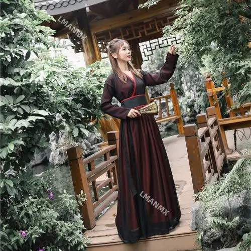 Ancient Chinese Cosplay Costume Antique Style Chinese Clothing Women Hanfu Clothes Lady Stage Dress Hanfu National Costume