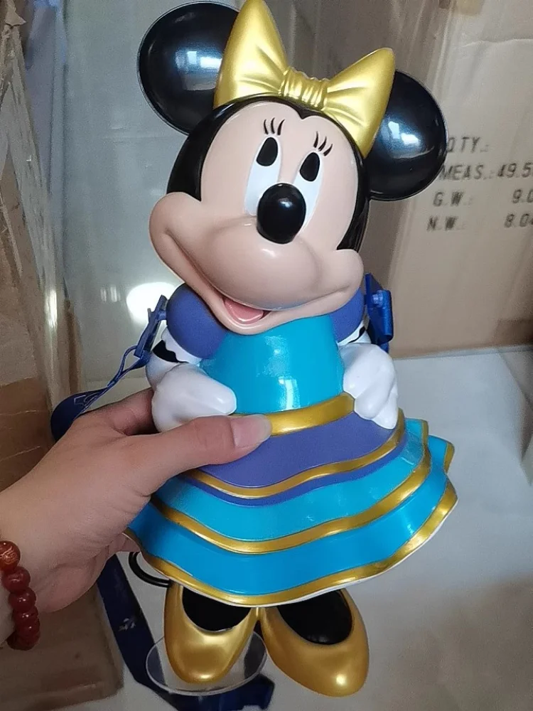 Disney 50° anniversario souvenir - Secchio per popcorn di Topolino da 30 cm Tazza per bevande fredde di Minnie e ornamenti in PVC Regali di compleanno per bambini