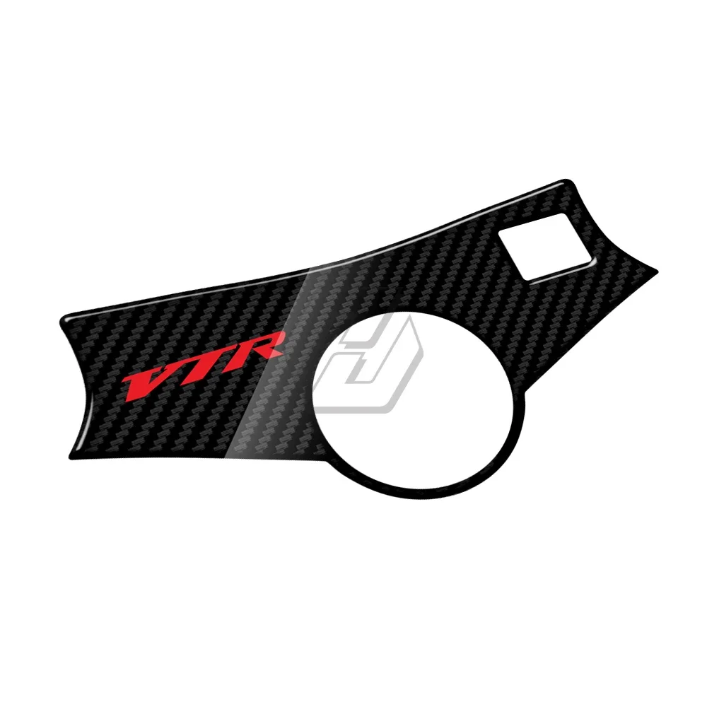 Para Honda VTR 1000 Defensor de yugo triple superior con apariencia de carbono 3D