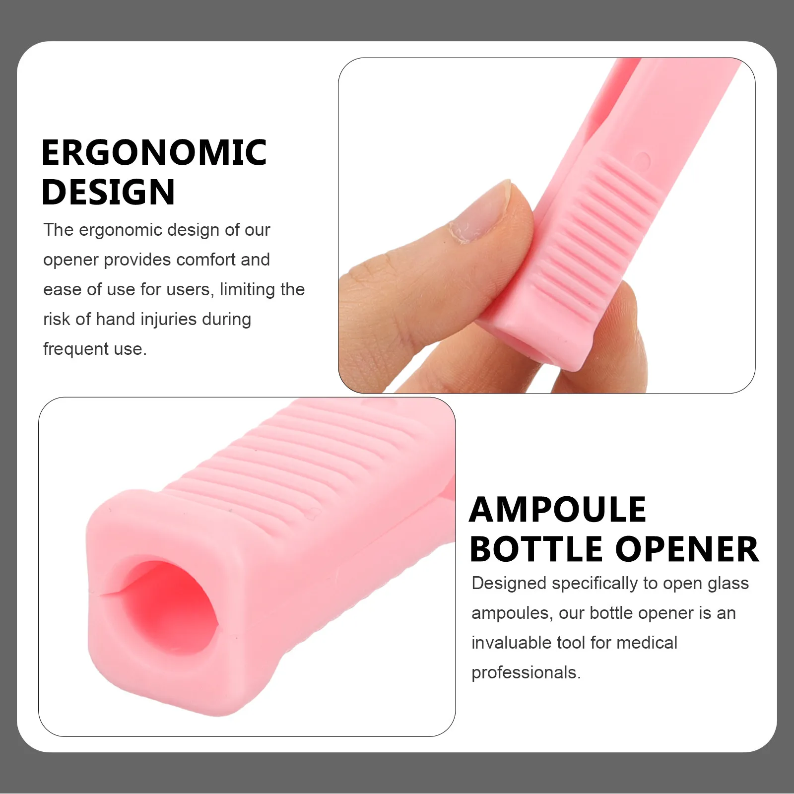 8Pcs Ampoule Opener Nurse Helper Plastic Mini Vial Breaker for Pharmacy Nursing Portable Reusable Ampule Cutting Tool