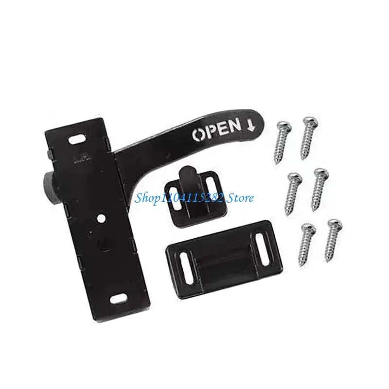 

RVs Screen Door Handle Latches ABS Construction Easy Installation Universal Antislip Grip For Campers Accessories