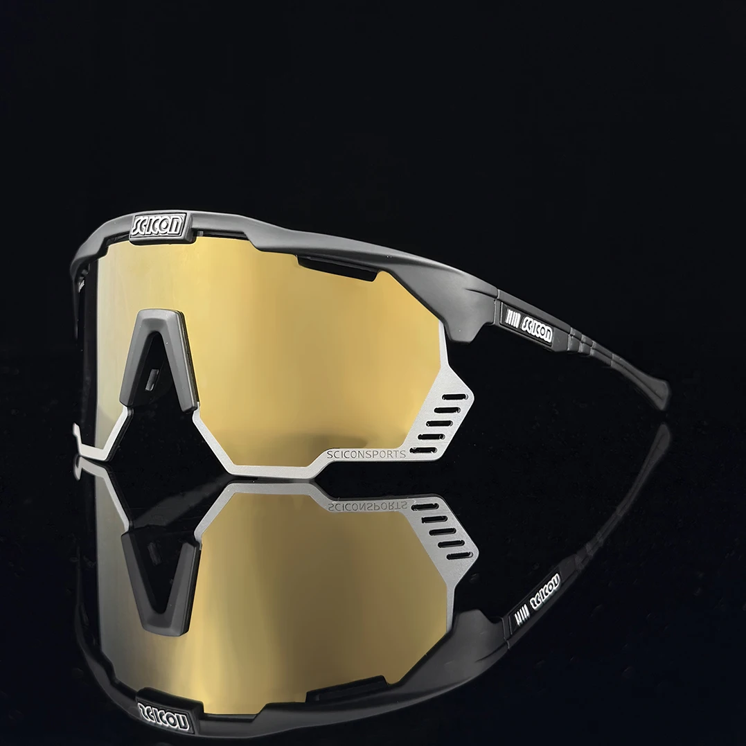 SCICON Photochrome Fahrradbrille MTB Reit- und Skating-Sonnenbrille UV400 Angelbrille für Männer und Frauen Fahrrad-Brillen – Detail 4