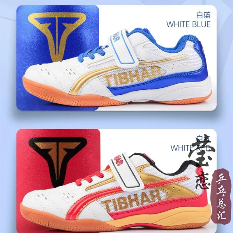 

Tibhar table tennis shoes for Children boys and girls professional shoes Breathable and non-slip for table tennis racket game