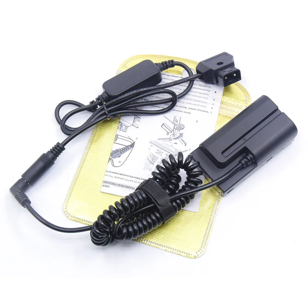 D-Tap 12V-24V Step-Down Power Cable+NP-F F550 Dummy Battery DC Coupler F750 F770 F960 F970 Fit DK-415 For Sony HXR-NX5 PXW-Z150