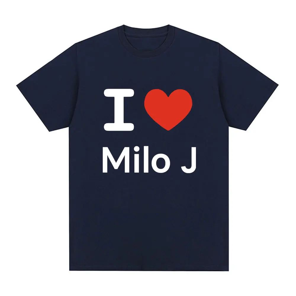 I Love Milo J T-shirt 111 Album Merch T-Shirts Men Women Clothes Fashion Hip Hop Vintage Harajuku Short Sleeve T Shirt Fans Gift