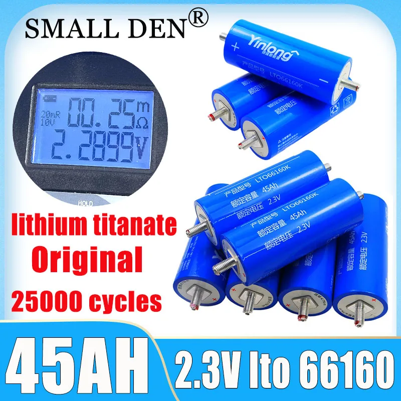 1-36pcs original Yinlong 2.3V 45Ah lithium titanate lto66160 battery DIY 12V 24V low internal resistance car audio battery pack