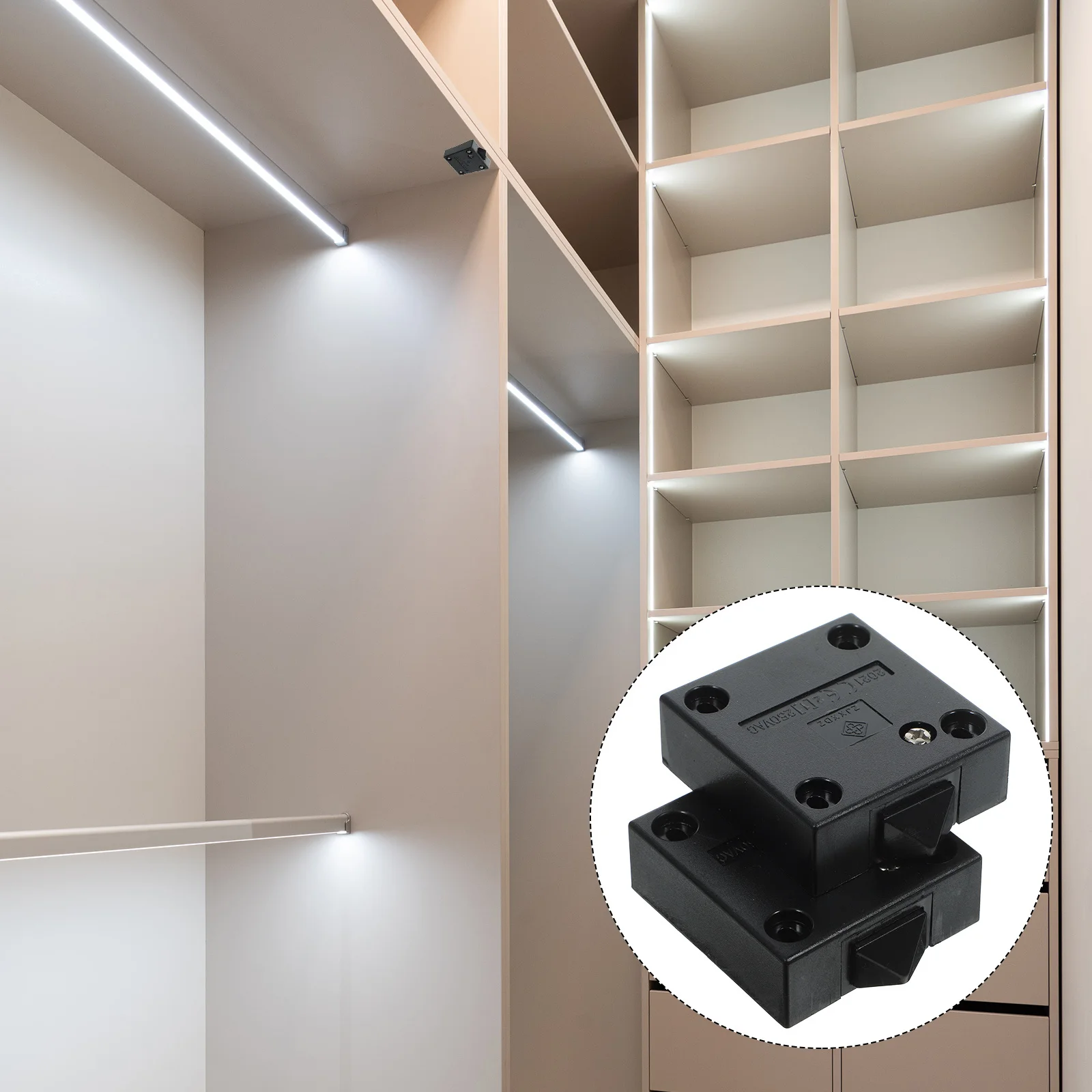 

2Pcs Closet Light Switch Touch Lamp for Wardrobes Cupboards Kitchen Pantry Electrical Appliances Door Cabinet Light