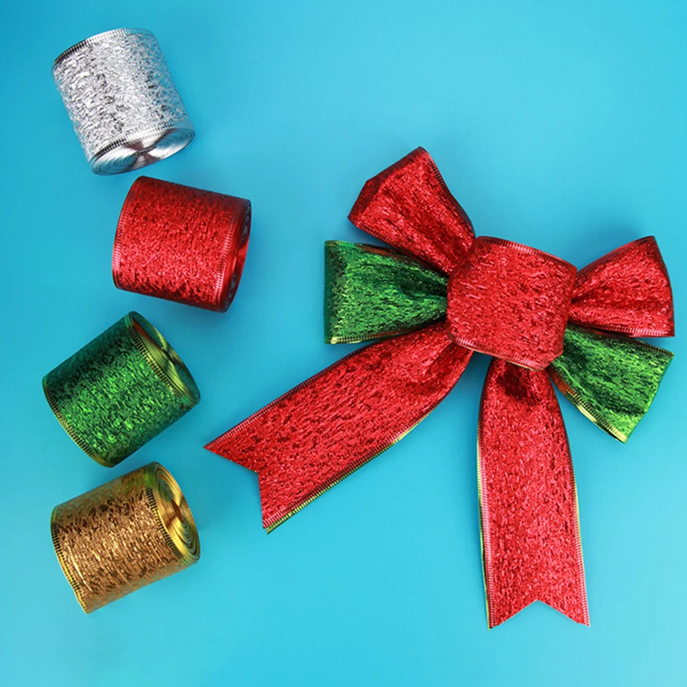 

High Quality Christmas Ribbon Safe Environmentally Friendly Durable Gift Wrapping Decor DIY Craft Accessory Christmas Ribbon