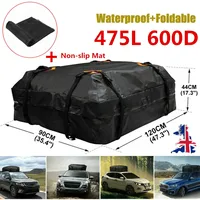 600D/420D 120x90x44cm Large Waterproof Car Cargo Roof Bag Rooftop Luggage Carrier Black Storage Travel SUV Van For Cars Body Kit