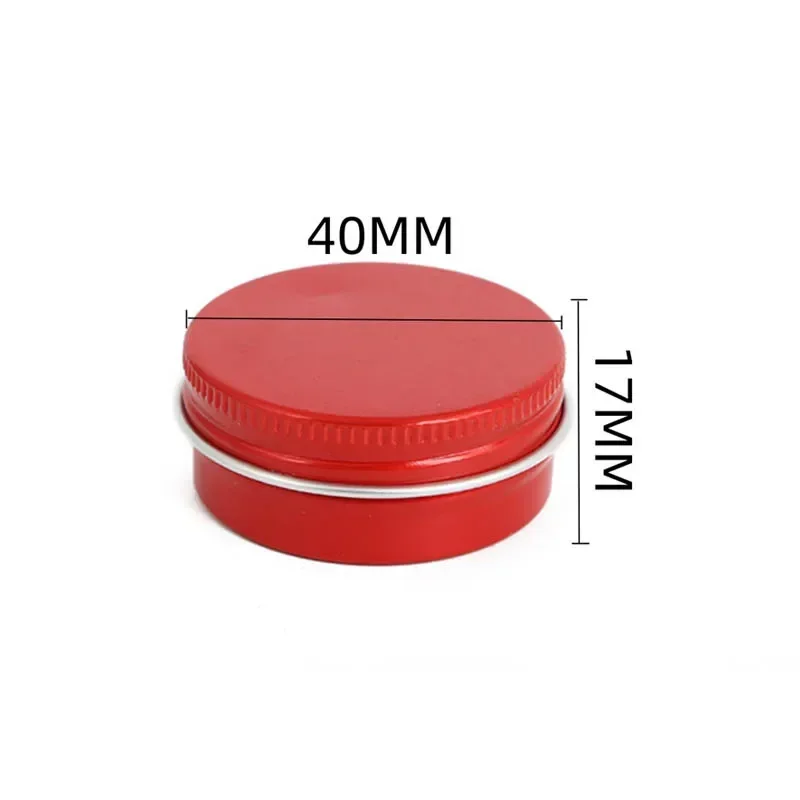 50 stks/partij Schroefdraad Aluminium Doos 15g Lege Tin Pot Kaars Potten Ronde Monster Pot Voor Gezichtscrème Lippenbalsem cosmetische Containers
