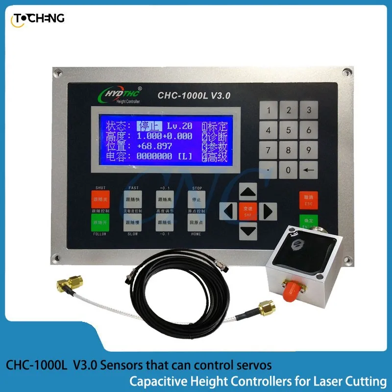 

CNC Various Laser Cutting Machines CHC-1000L Capacitive Height Controller THC Laser Cutting Auto Focus Height Sensor Suitable