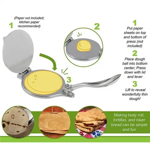 ABXF-2X Kitchen Tortilla Maker Press Dough Meat Press Maker Bakeware Tools Tortilla Pancake Pie Tools Baking Accessories