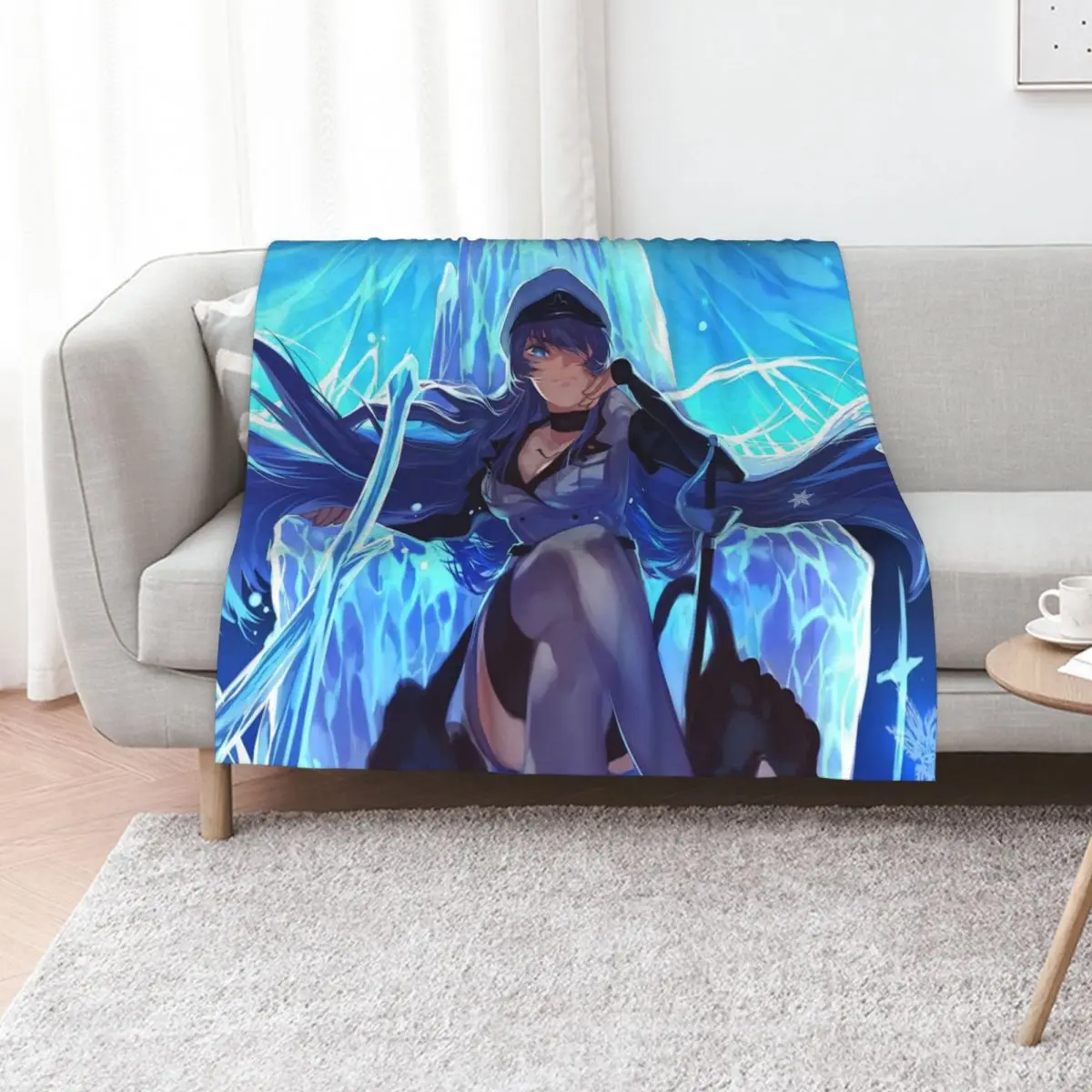 

Esdeath Akame Ga Kill Painting Anime Throw Blanket Flannels Polar Personalized Gift Hairys Blankets