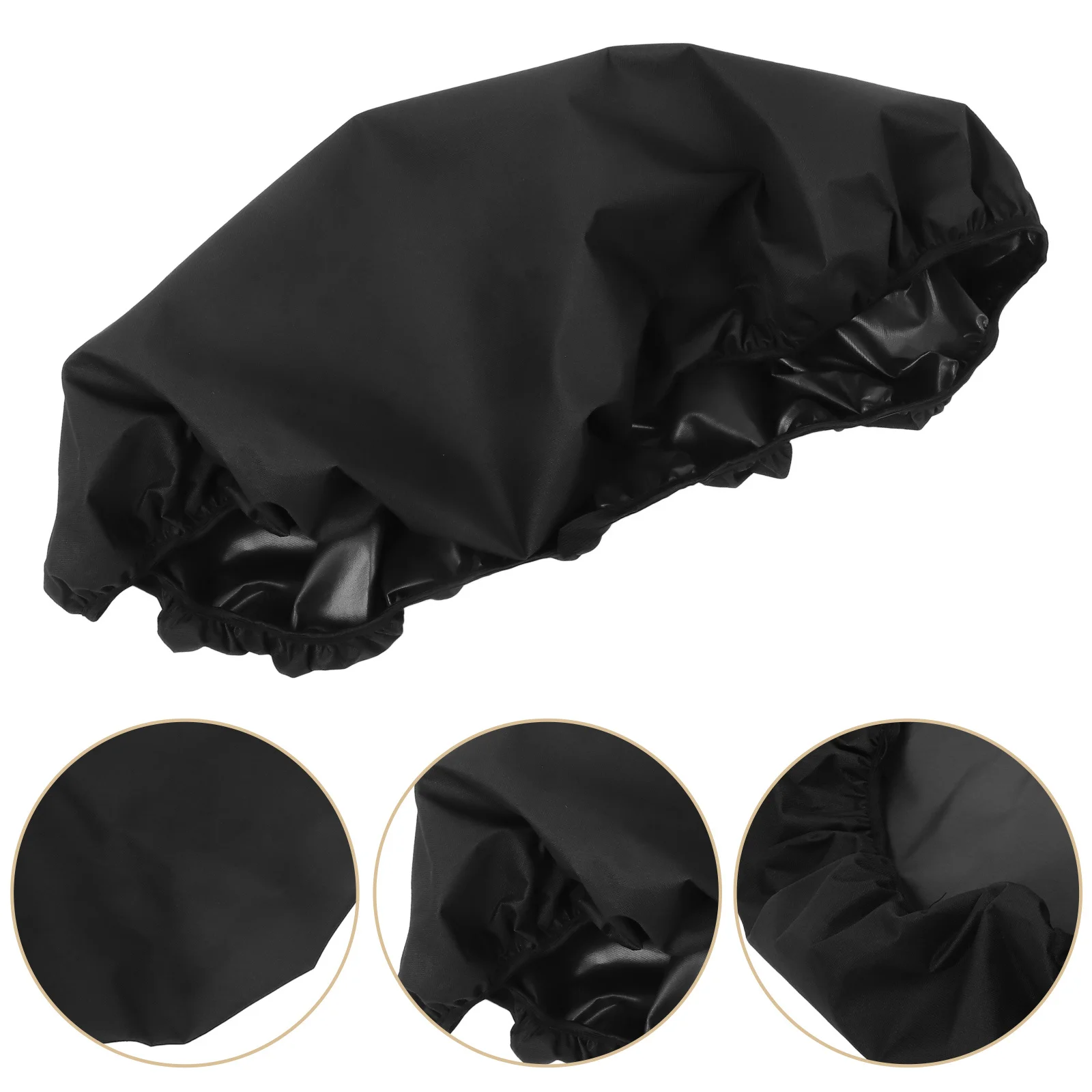 

Fire Pit Cover Outdoor Patio Waterproof Fireproof Black Round Fit Ground Built- Fireplace 32xh4 Inches Durable Oxford