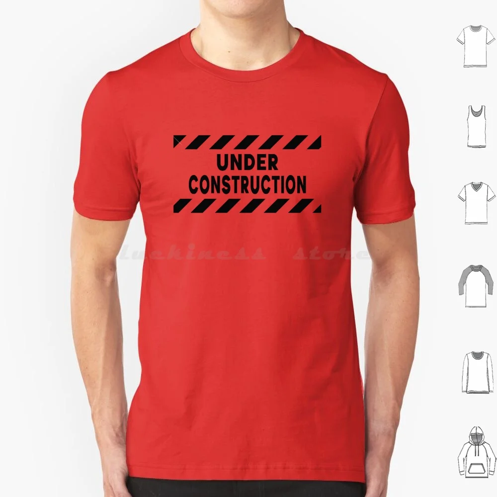 Under Construction T Shirt Big Size 100% Cotton Under Construction Fitness Health Under Construction Baby Expecting Pregnant