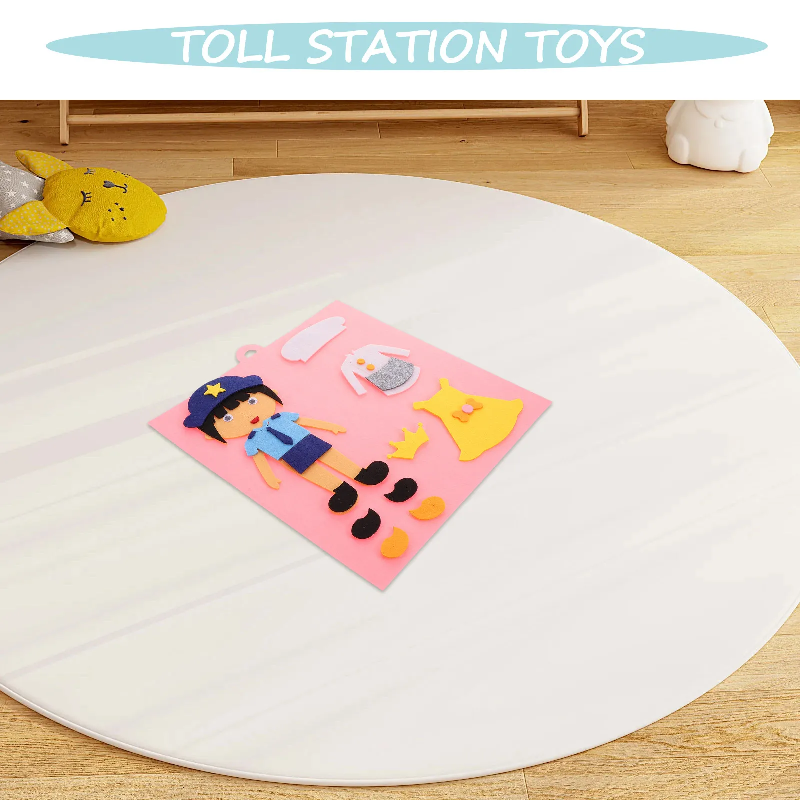 

2Pcs Early Learning Puzzle Educational Dress-Up DIY Preschool Activity Enhance Fine Motor Skills Creativity Imagination