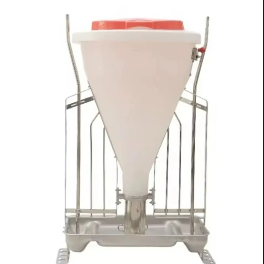 Pig Farm Dry Wet Feeder Trough 304 SS Material Plastic Automatic Feeding Pan Piglet Nursery Stall Breeding Equipment