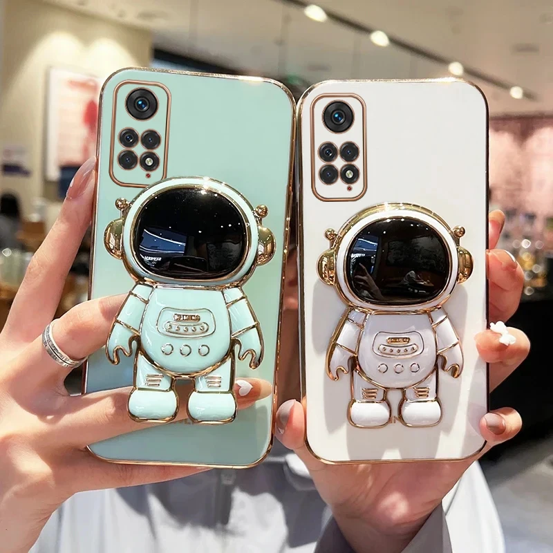 Astronaut Stand Phone Case For Xiaomi Redmi Note 11 13 ProPlus 12 12C 12S 11S 10 10S 10A 10C 9 9S 9A 9C 9T A1 Plus A2 Cover Capa