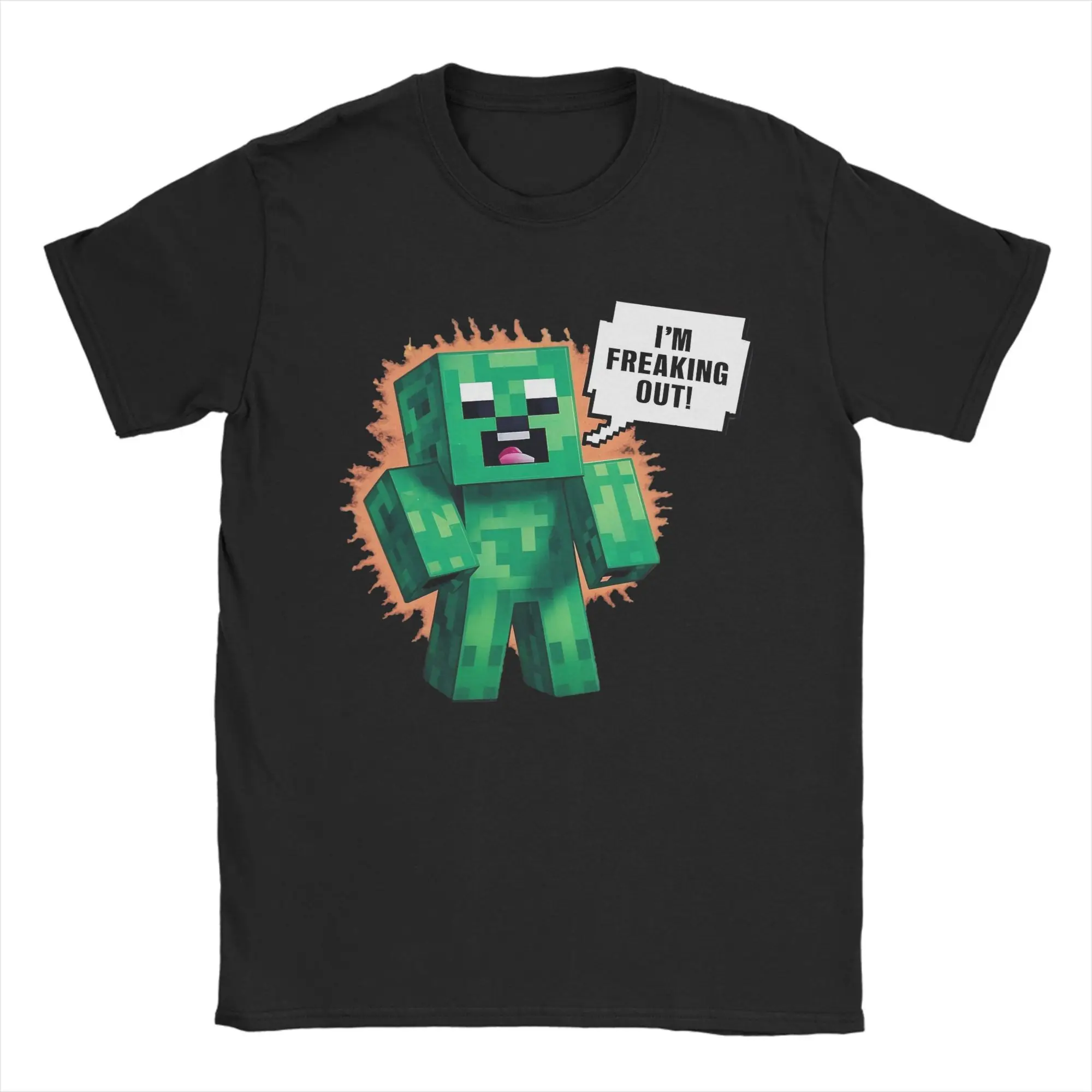 

Creepers Freaking Out T Shirts for Men Women Pure Cotton Novelty T-Shirt Round Neck Tee Shirt Short Sleeve Clothing Summer