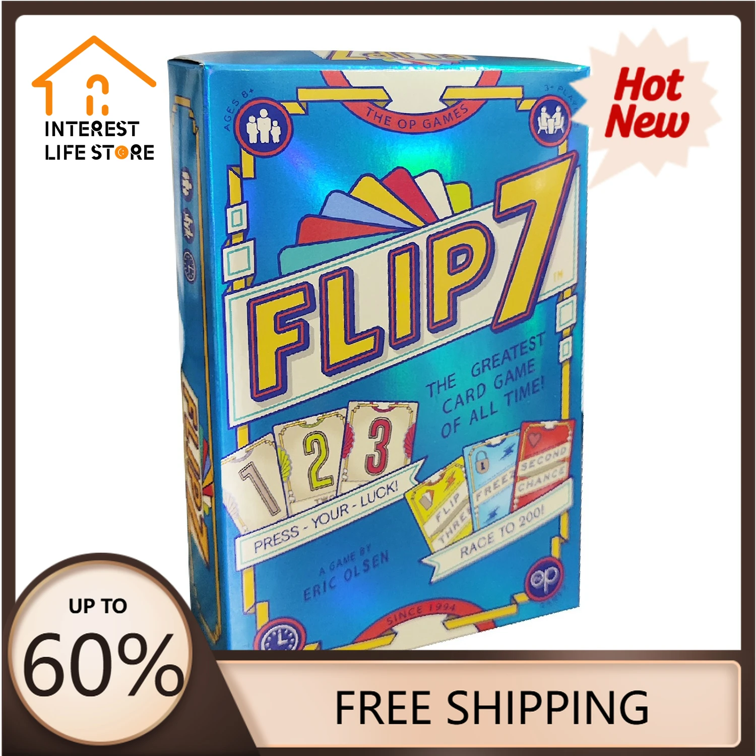

New How FLIP7 Board Game Excitement Drinking Game for Adults Perfect for Party Travel Fun Bar Gathering Family and Friends Party