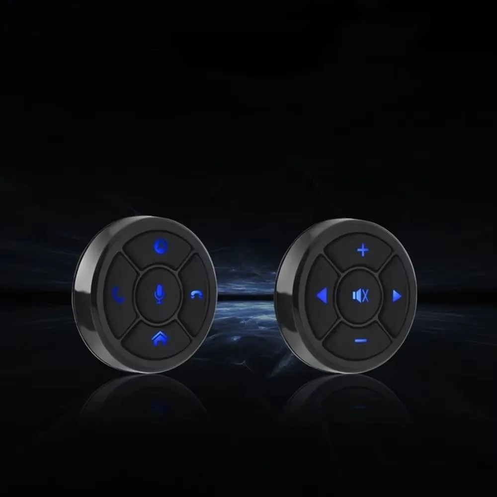 BT5.0 Wireless Media Button Mini Size Wireless Connectivity Steering Wheel Remote Music Player Control for Android iOS Devices