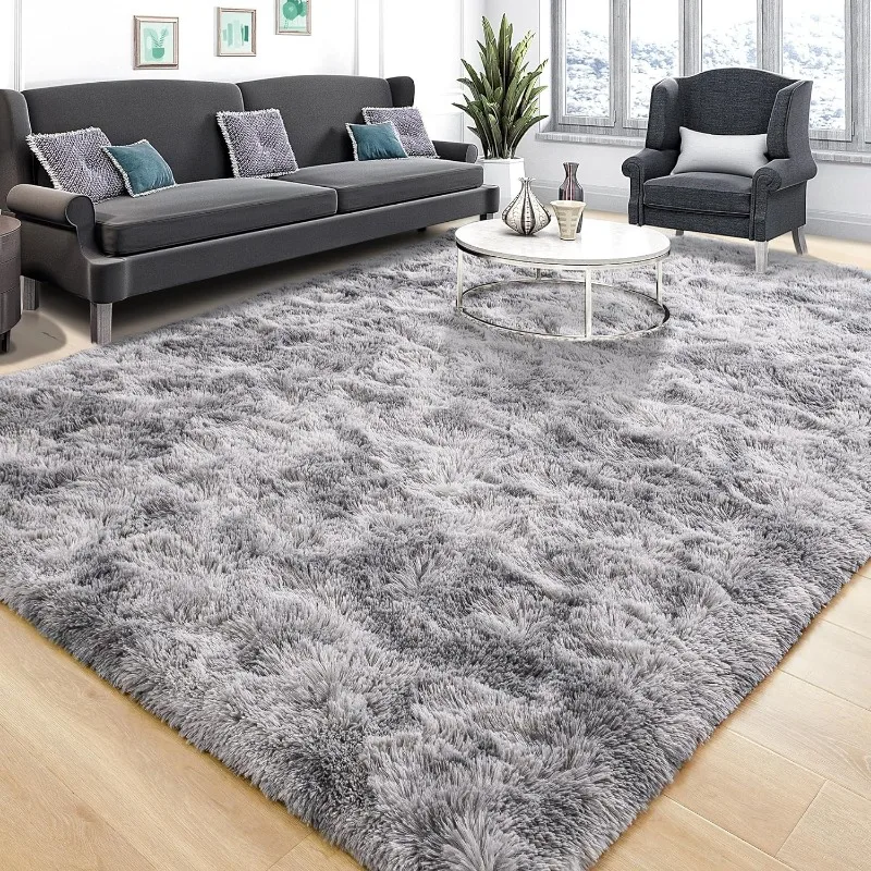 Imagem -04 - Tapetes Grandes Macios para Sala de Estar Modern Shag Area Rugs para Quarto Tapetes Fuzzy para Crianças Meninos e Meninas