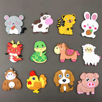 1 Set Cartoon Fridge Magnets for Children Funny Animal Magnets for Refrigerator Decor Cute Fridge Magnet for Kids Magnetic Toy