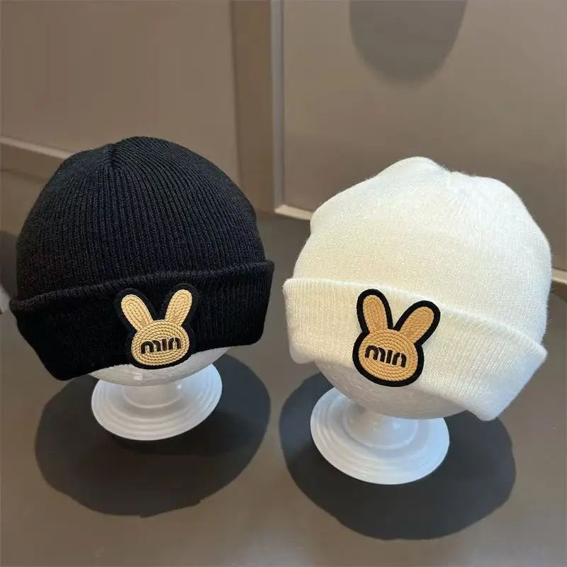 

Baby Warm Knit Hat Cute Bunny Beanie Perfect for Fall Winter Fashionable Thickened Fleece Hat for Newborn Babies