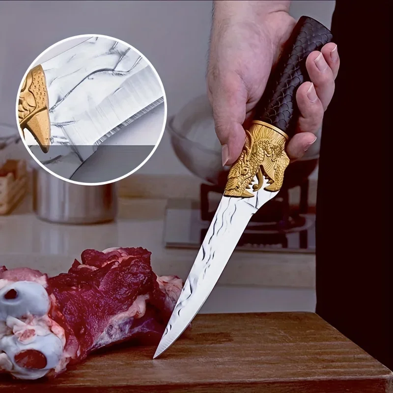 Slaughter blade sharp, bone cutting, pig killing, meat selling, and meat cutting special chef's knife,