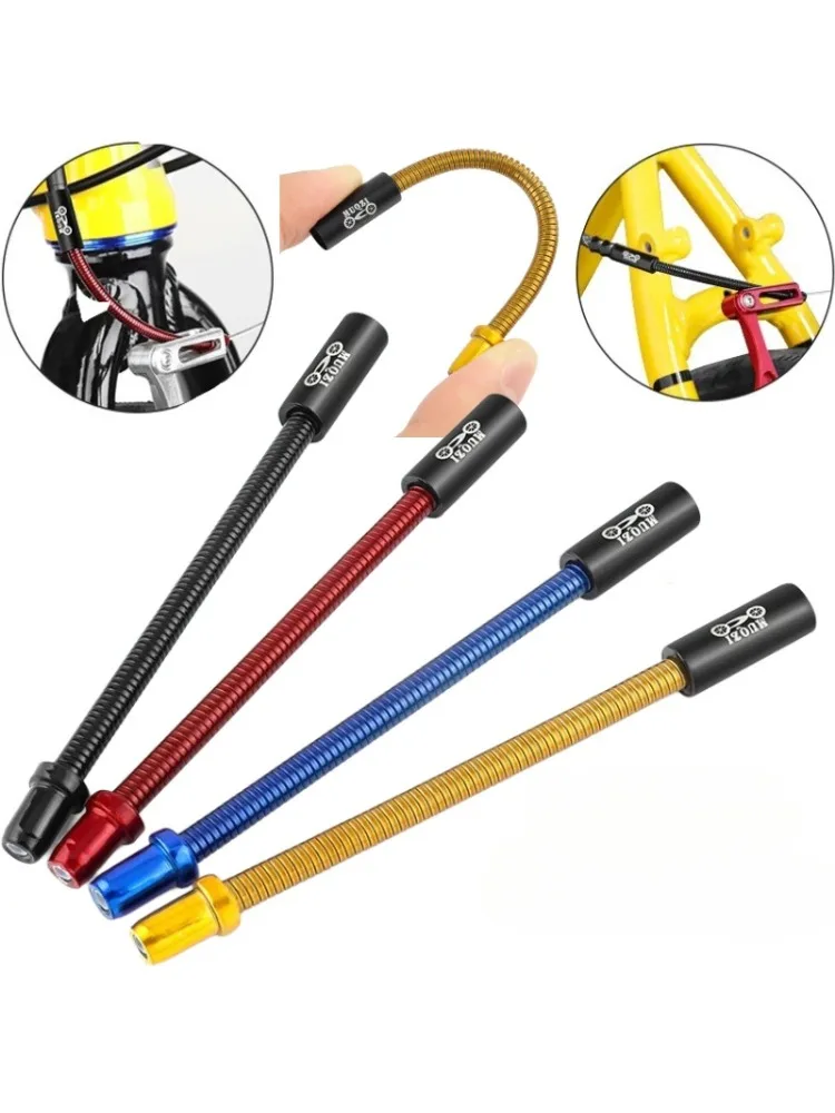 1Pc vélo V frein courbure tuyau en acier inoxydable vélo pliable ressort frein courbure tuyau universel cyclisme V freinage fil Flexible