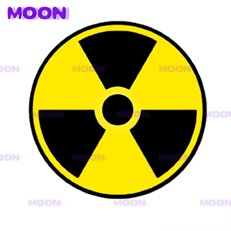 Warning Radioactive Sign Car Sticker Anti-radiation Sticker Vinyl PVC Car Sticker Interior Decoration