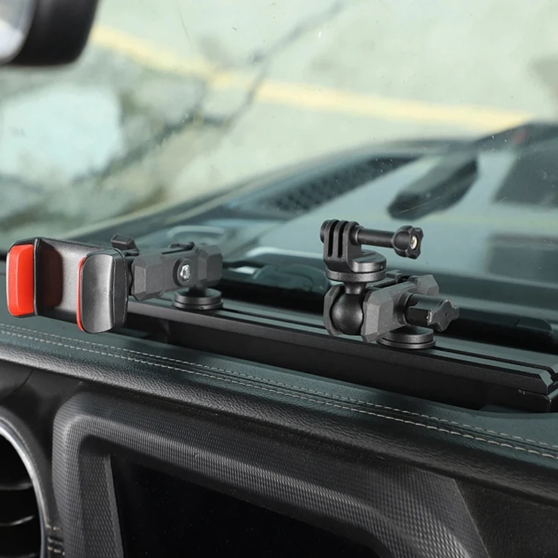 Multi-Mount Dash Phone Holder Camera Mount For Jeep Wrangler JL Gladiator JT 2018-2023 Expansion Stand Accessories