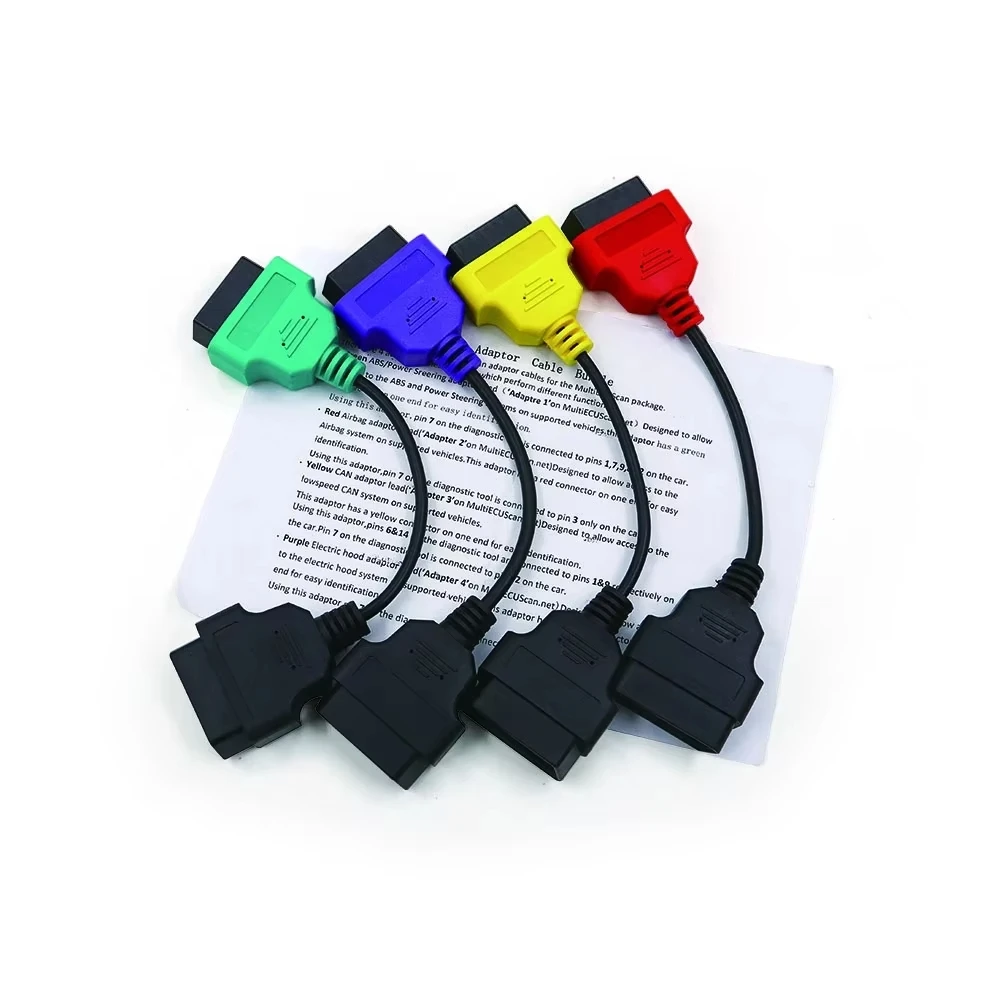 OBD2 Cable Connector For Fiat ECU Scan Adapter AS Car Diagnostic Cables  For Fiat ECU Scan tool